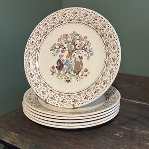 Johnson Brothers Sugar and Spice Ironstone Dinner Plates Set of 6 England